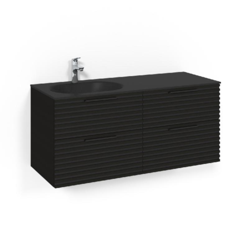 Macro Design Crown Tvättställsskåpspaket 1200x450x545mm Stripe SGV Svartek