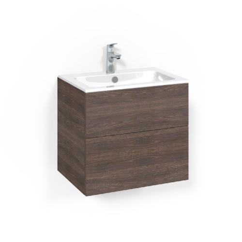 Macro Design Crown Tvättställsskåpspaket 600x450x545mm Plain Light 14 Brun Ask