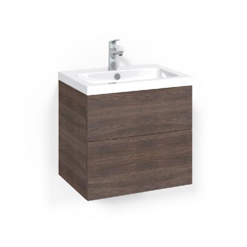 Macro Design Crown Tvättställsskåpspaket 600x450x545mm Plain Light 45 Brun Ask