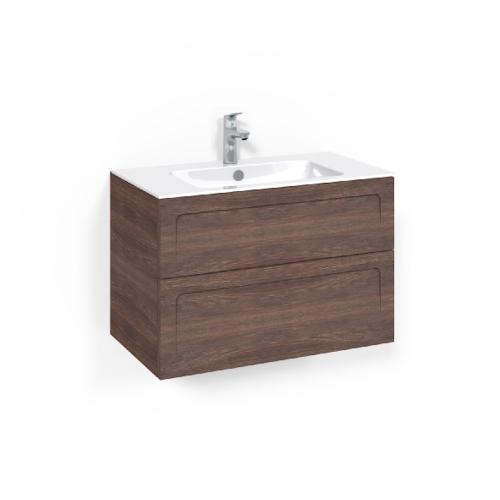 Macro Design Crown Tvättställsskåpspaket 800x450x545mm Shape Light 8 Brun Ask