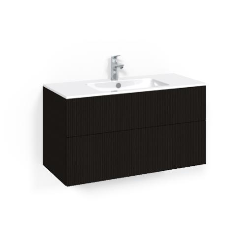 Macro Design Crown Tvättställsskåpspaket 1000x450x545mm Line Light 14 Svartek