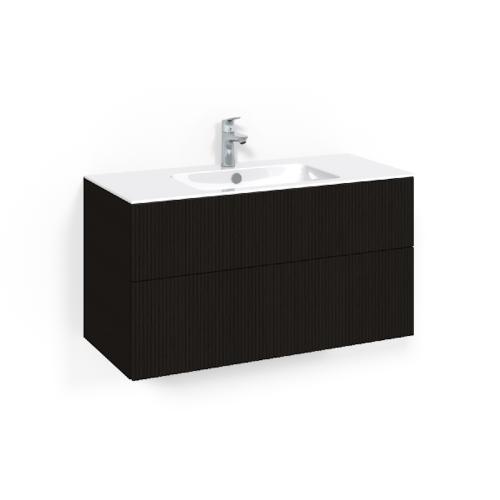 Macro Design Crown Tvättställsskåpspaket 1000x450x545mm Line Light 8 Svartek