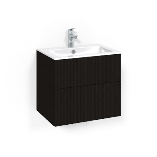 Macro Design Crown Tvättställsskåpspaket 600x450x545mm Line Light 14 Svartek