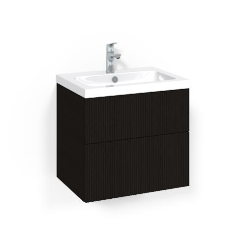 Macro Design Crown Tvättställsskåpspaket 600x450x575mm Line Light 45 Svartek