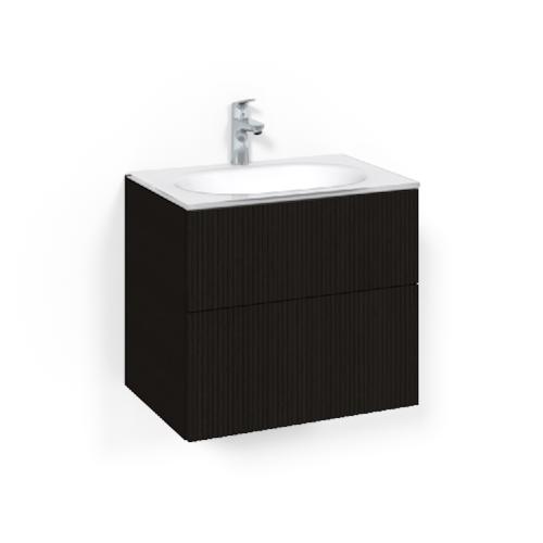 Macro Design Crown Tvättställsskåpspaket 600x450x545mm Line ViG Svartek