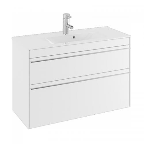 Möbelpaket Sense Compact SSMP 90 V2 Vit, Med Sense Tvättställ