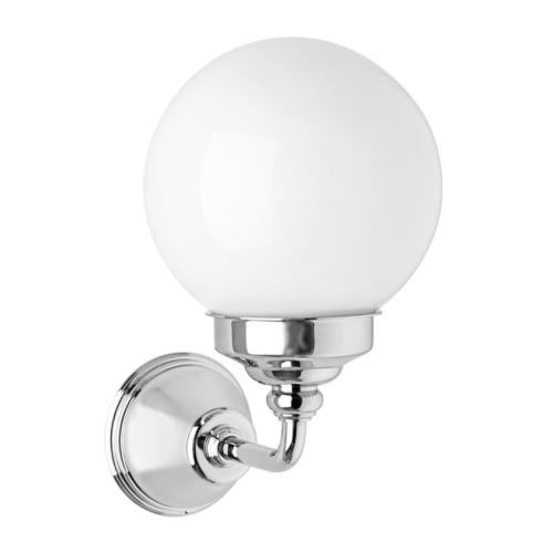 Damixa Tradition Vägglampa Med Glaskupol Krom