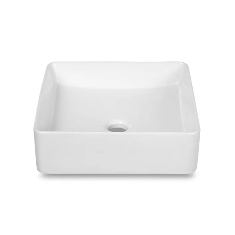 Tvättställ Fyrkantigt 370x370x130mm Matt Vit Blue Label