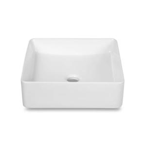 Washbasin Square 370x370x130mm Matt White Blue Label