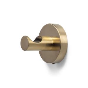 Towel Hook Wide Brushed Gold Blue Label