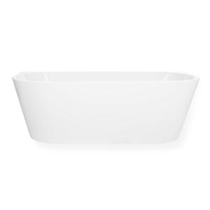 Bathtub Rasmus Against Wall 1800x800mm Matt White Blue Label