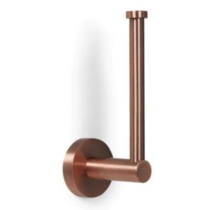 Spare Paper Holder Wide Brushed Copper Blue Label