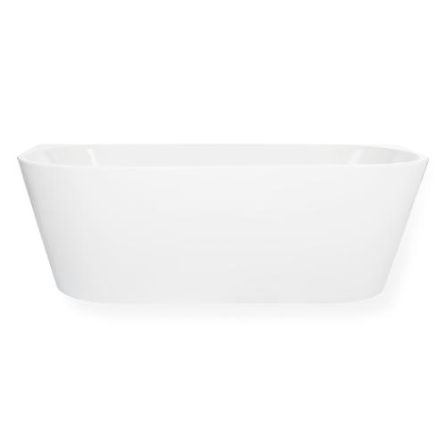 Bathtub Rasmus Against Wall 1700x800mm Matt White Blue Label