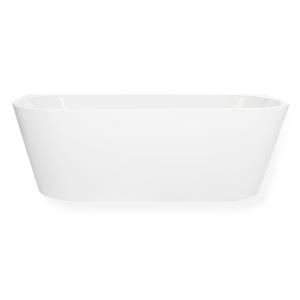 Bathtub Rasmus Against Wall 1800x800mm White Blue Label