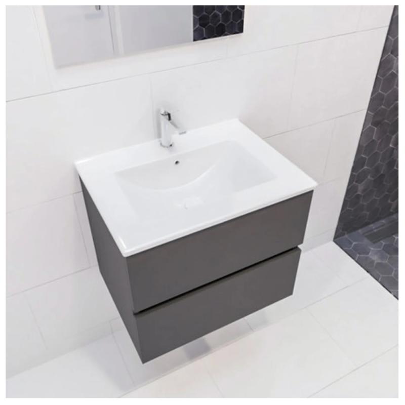 Kommod 2L Med Ställ Denia Mitten 600x500x450mm Antracit Blue Label