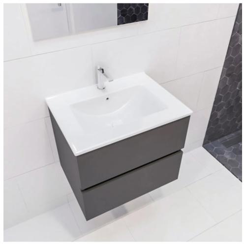 Kommode 2L Med Stativ Denia Center 600x500x450mm Antracit Blue Label