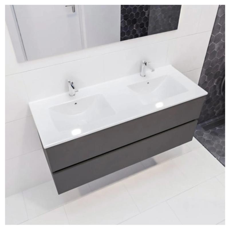Kommod 2L Med Ställ Denia Dubbel 1200x500x450mm Antracit Blue Label