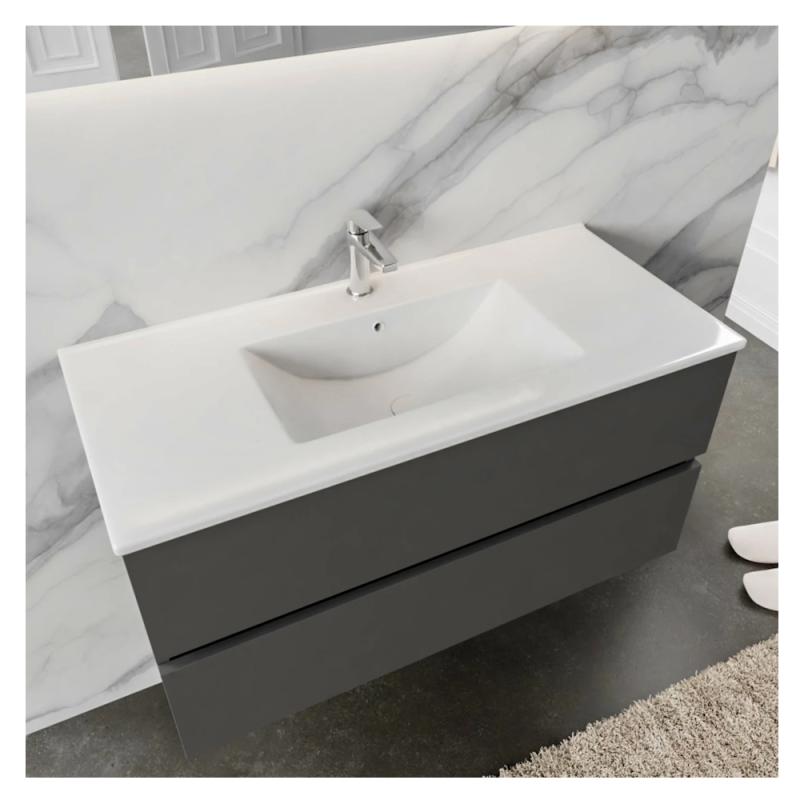 Kommod 2L Med Ställ Denia Mitten 1000x500x450mm Antracit Blue Label