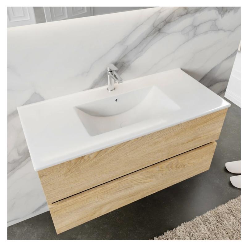 Kommod 2L Med Ställ Denia Mitten 1000x500x450mm Ek Blue Label