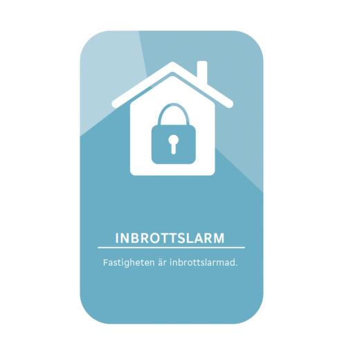 Dekal inbrottslarm Blå