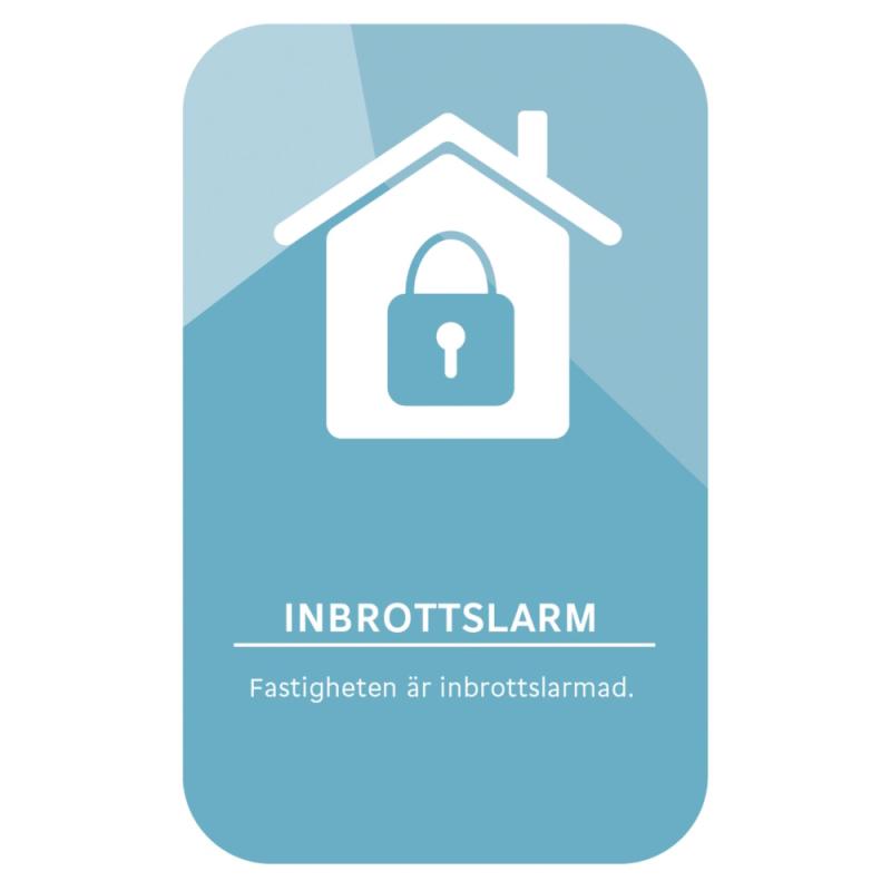 Dekal Inbrottslarm Blå