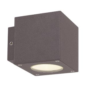 Facadelampe Cube LED Mørkegrå 2x3W/IP54, Malmbergs 9977046