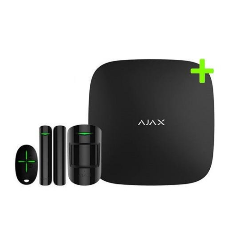 Ajax HubPlus startpaket (Vit, Svart) (Svart)