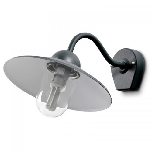 Stall vägglykta svart/klar Westal