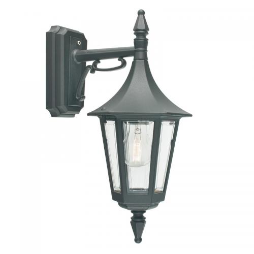 Väggarmatur Rimini Ned, Svart, Norlys 2591B