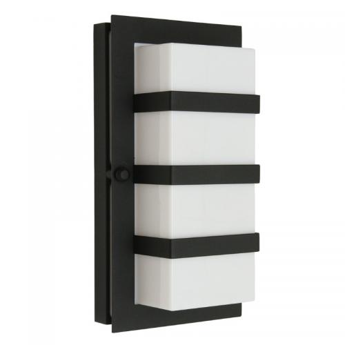 Väggarmatur Boden Svart/Opal E27 Norlys 860B