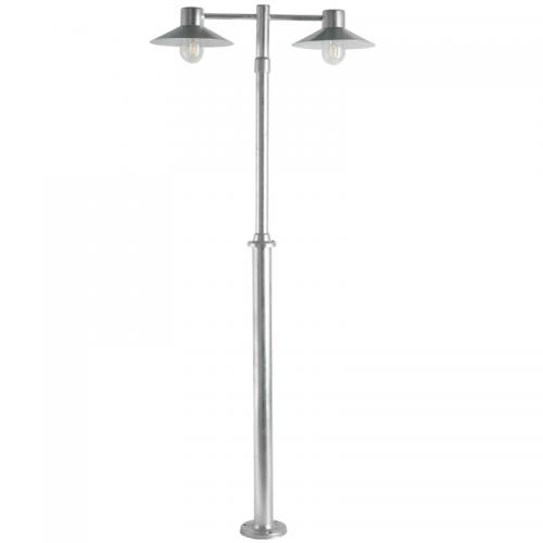 Stolparmatur Lund 2xE27 Galv Norlys 275GA