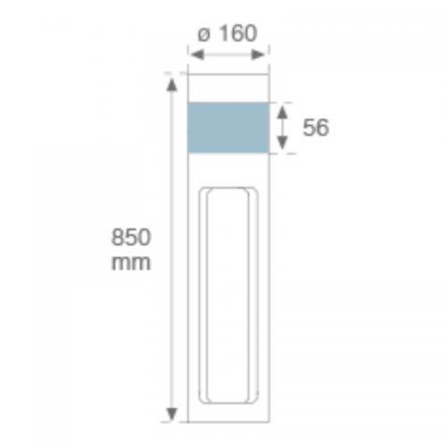 Pollare B-side Rundstrålande pollare 360°