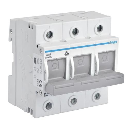 Sikringsafbryder D02 3Polet 63A 400V Hager