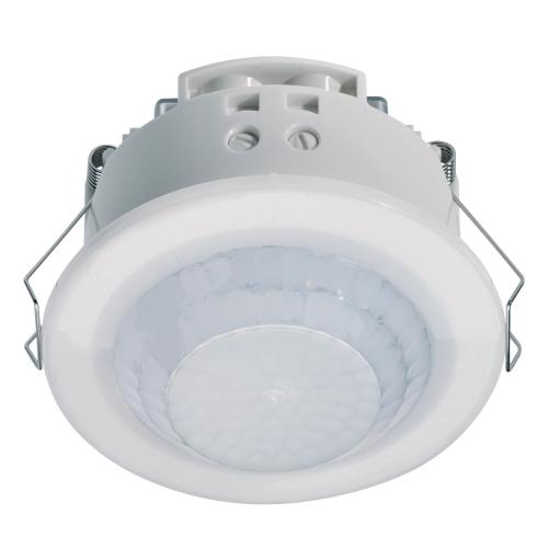 Infälld Rörelsedetektor 360° Med Normalt Öppen Kontakt 10A 230VAC IP21 Hager