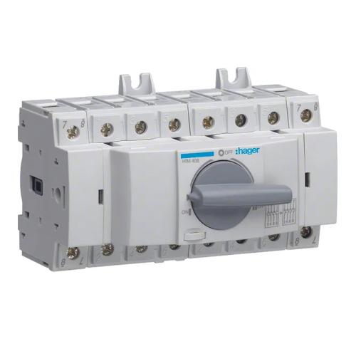 Modulær Omskifter 3Polet+N 80A 380-415V IP20 Hager