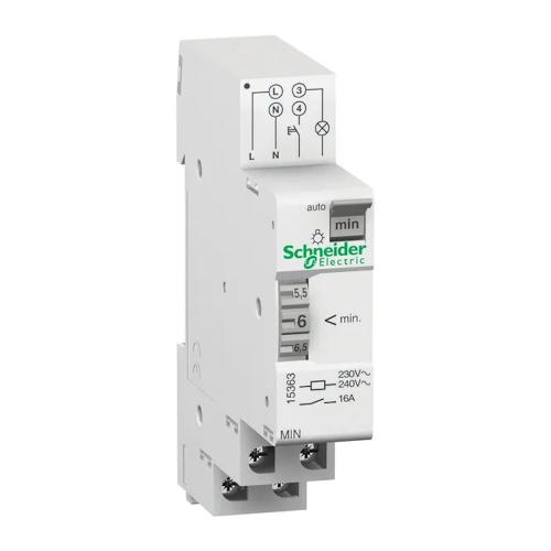 Min Elektromekanisk Timer Acti9 1-7 Minutter 16A 2300W 230V Schneider Electric