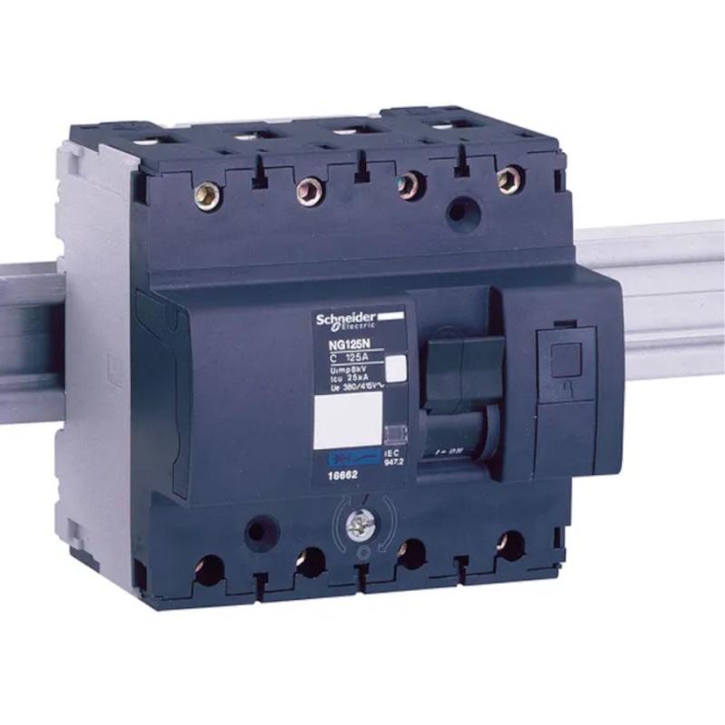 Miniatyrbrytare Acti9 NG125N 4Poler D-Kurva 100A 400V IP20 Schneider Electric