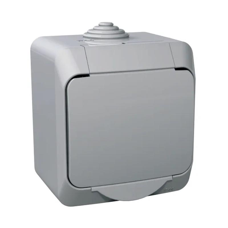 Cedar Plus Växla 1Pol 16A 250V IP44 Grå Schneider Electric