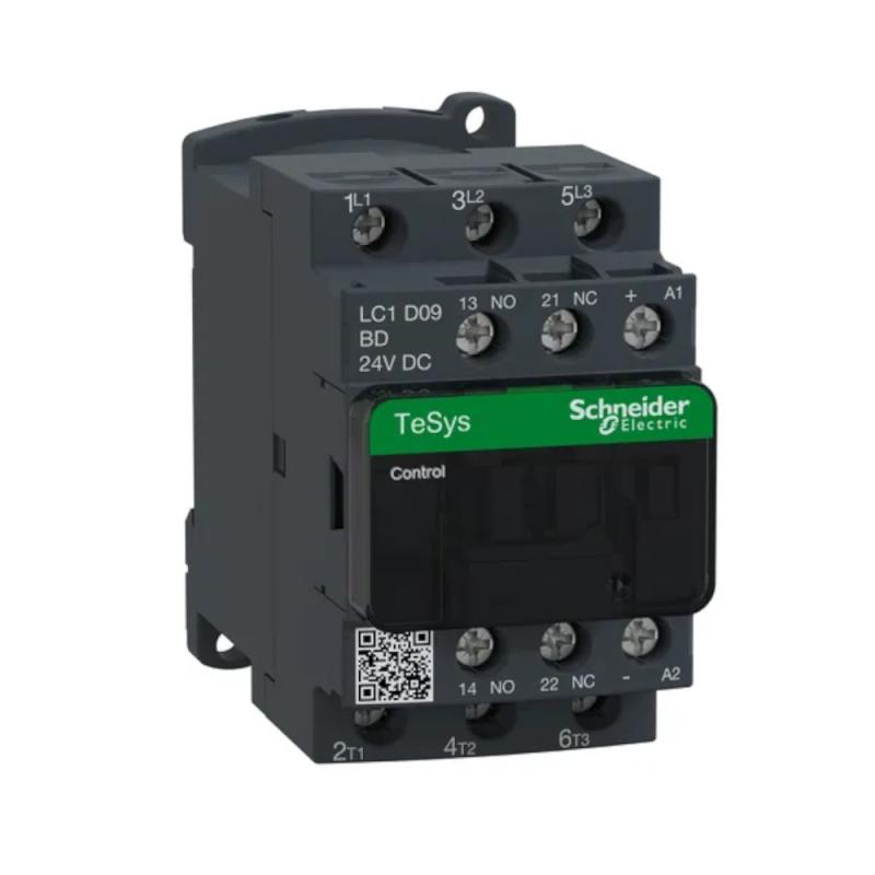 TeSys Deca Kontaktor 3Poler AC-3 440V 9A 24VDC Spole Schneider Electric