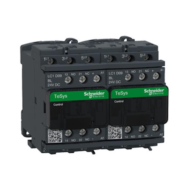 TeSys Deca Reverserande Kontaktor 3Poler AC-3 9A 440V IP20 24VDC Spole Schneider Electric