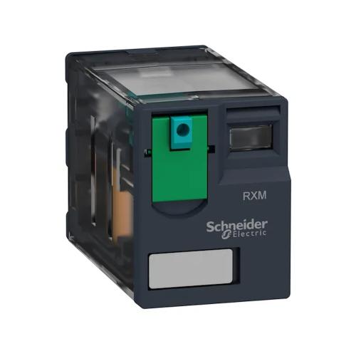 Harmony Miniature Plug-In Relæ Med Låsbar Testknap IP40 6A 4CO 24VDC 10stk Schneider Electric