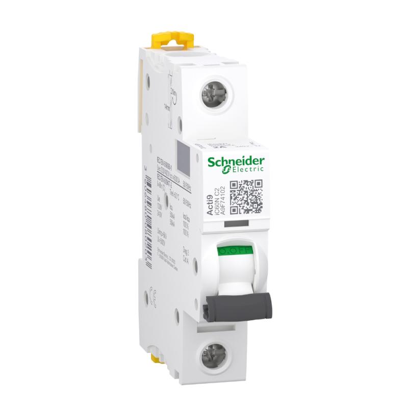 Miniatyrbrytare Acti9 iC60N 1Pol C-Kurva 2A 230V IP20 Schneider Electric