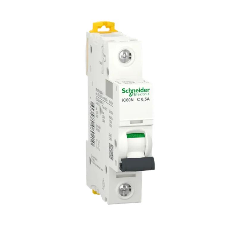 Miniatyrbrytare Acti9 iC60N 1Pol C-Kurva 0,5A 230V IP20 Schneider Electric