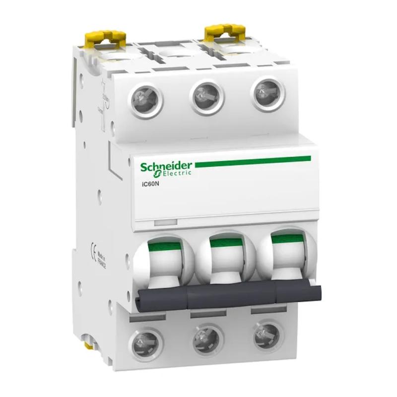Miniatyrbrytare Acti9 iC60N 3Poler C-Kurva 4A 400V IP20 Schneider Electric