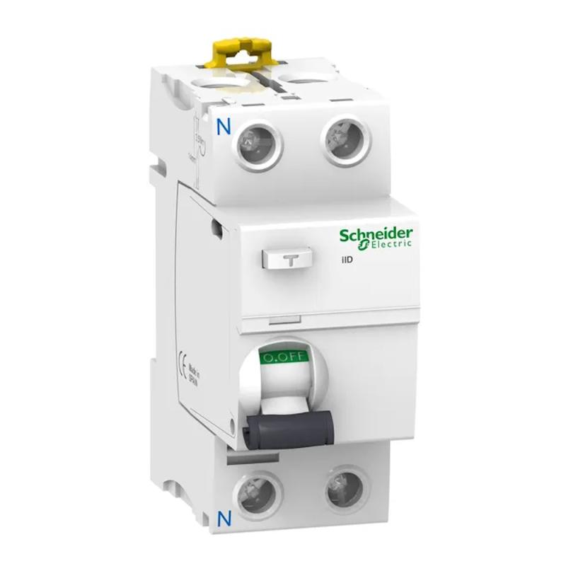 Restströmsbrytare Acti9 iID 2Poler 25A 230V 30mA IP20 Schneider Electric