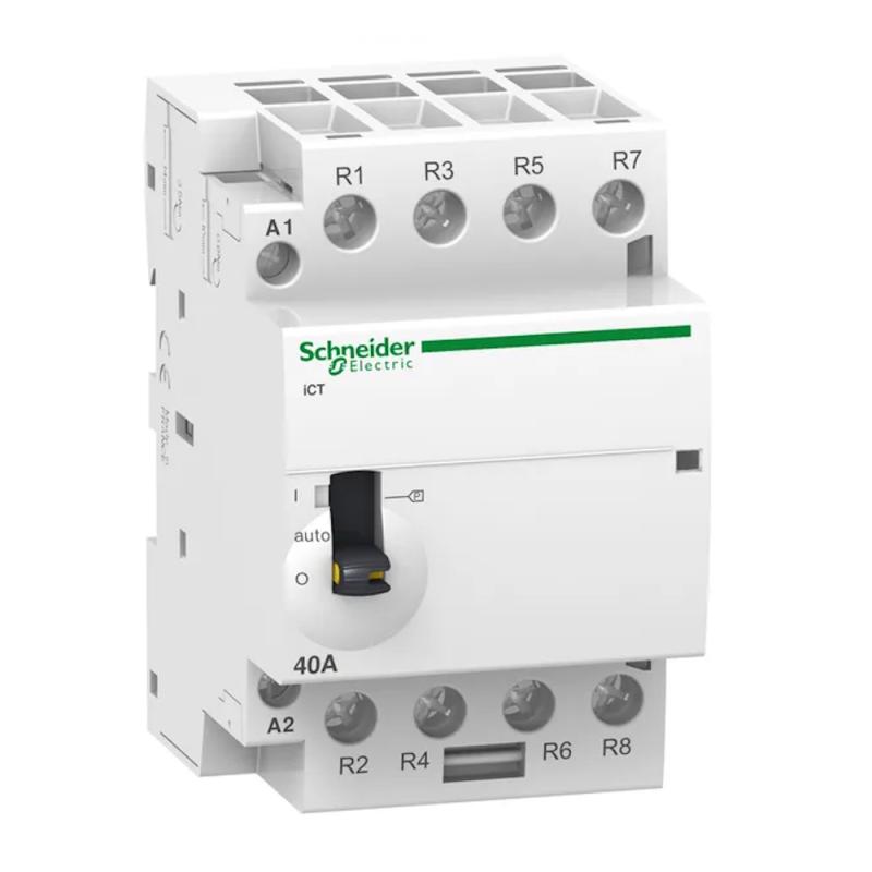 Modulär Kontaktor Acti9 iCT 4Poler 63A 22500W 220-240V IP20 Schneider Electric