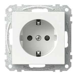 Stikkontakt Exxact 16A 250V IP20 Hvid Schneider Electric