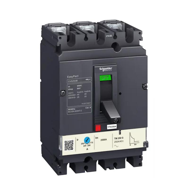 Strömbrytare EasyPact CVS160F 3Poler 125A 440V IP40 Schneider Electric