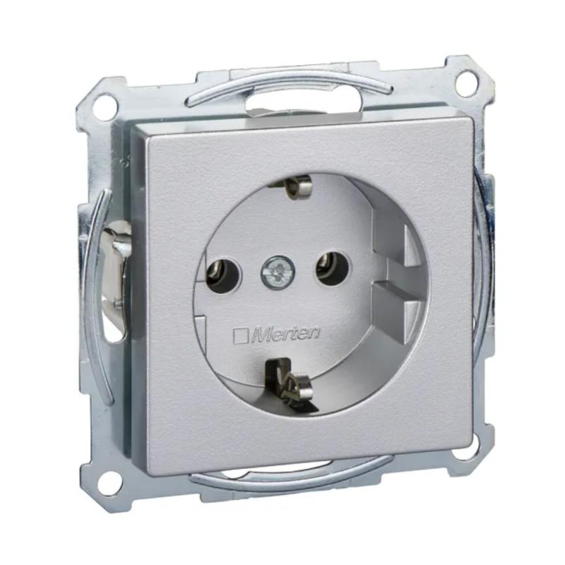 Merten System M Schuko Uttag Utlopp 2Poler+Jord 16A 250V IP20 Schneider Electric