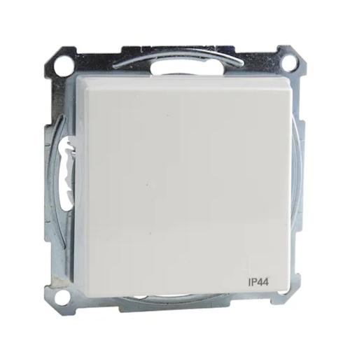 Schuko Uttag Merten System M 2P + J 16A 250V IP44 Polar Vit Schneider Electric